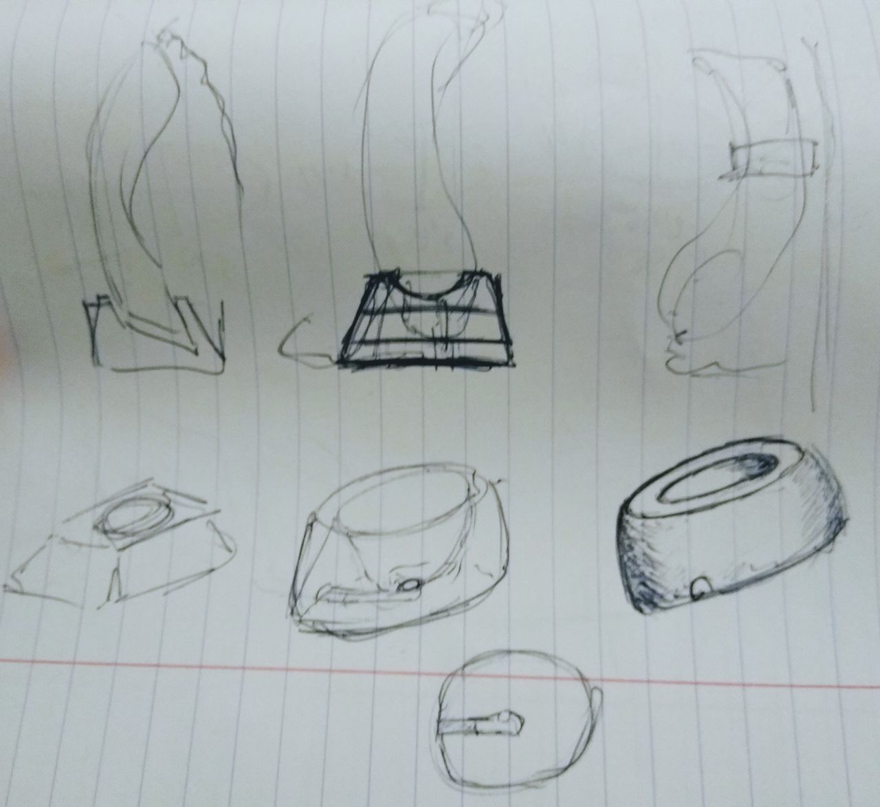 Cone holder sketches