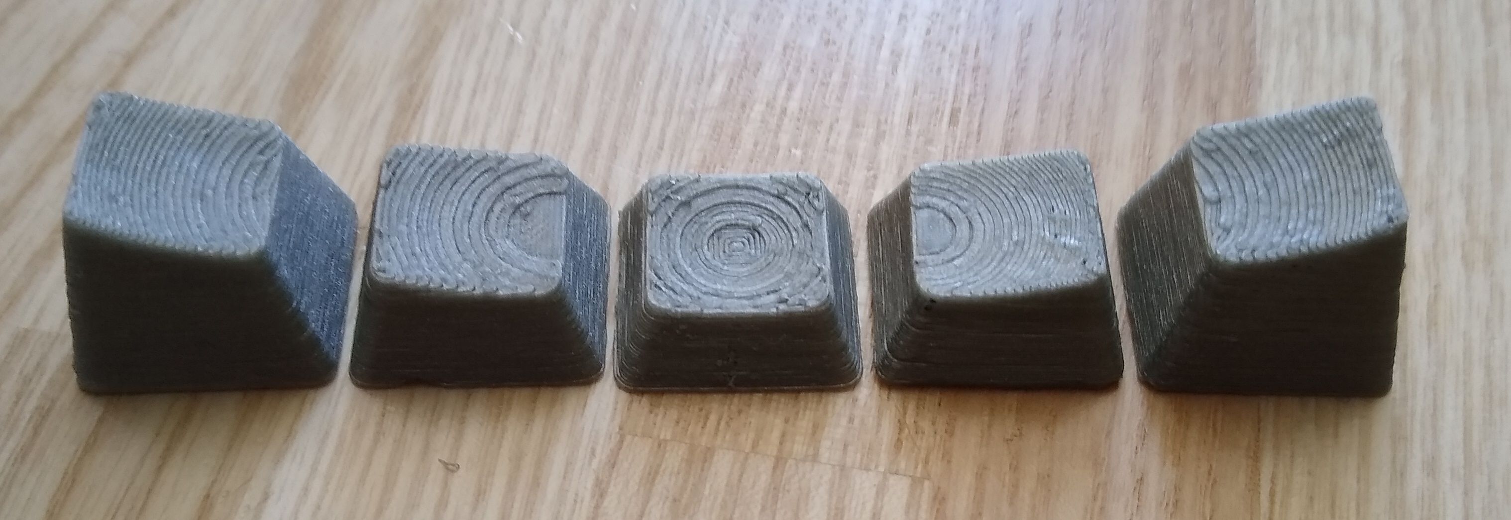 3D-printed sculpted keycaps from geodynamics