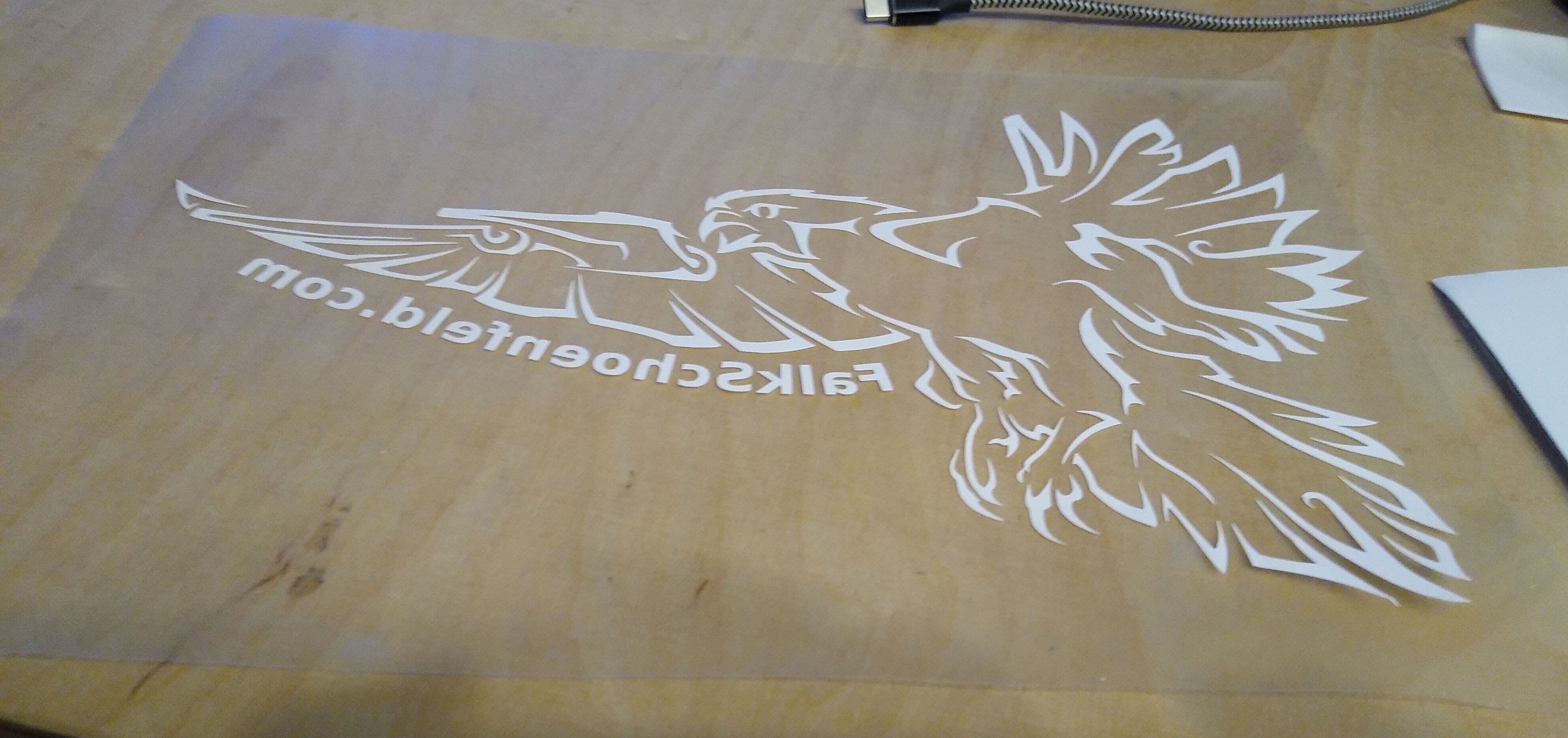 Design on transfer foil