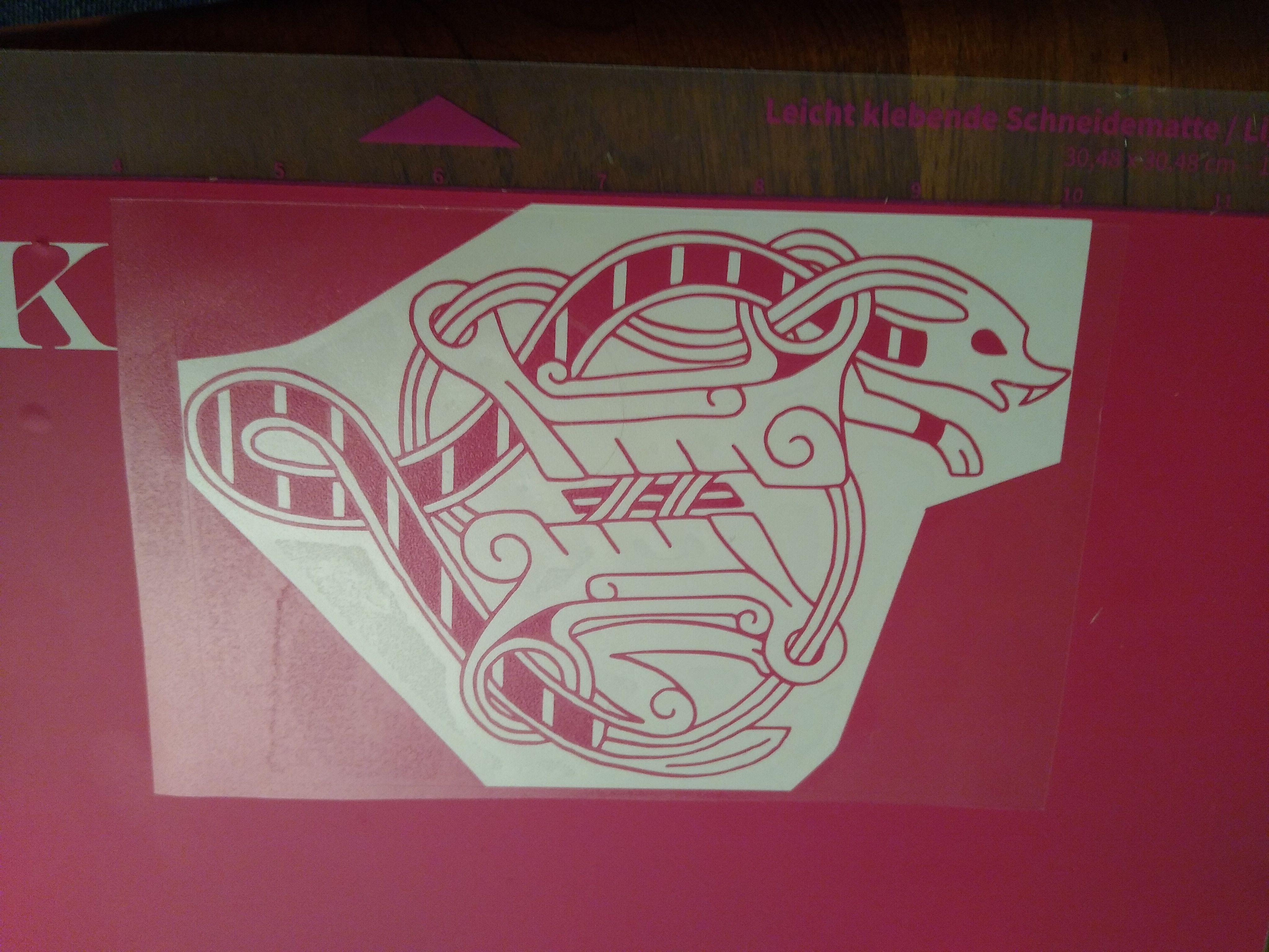 Adding transfer foil
