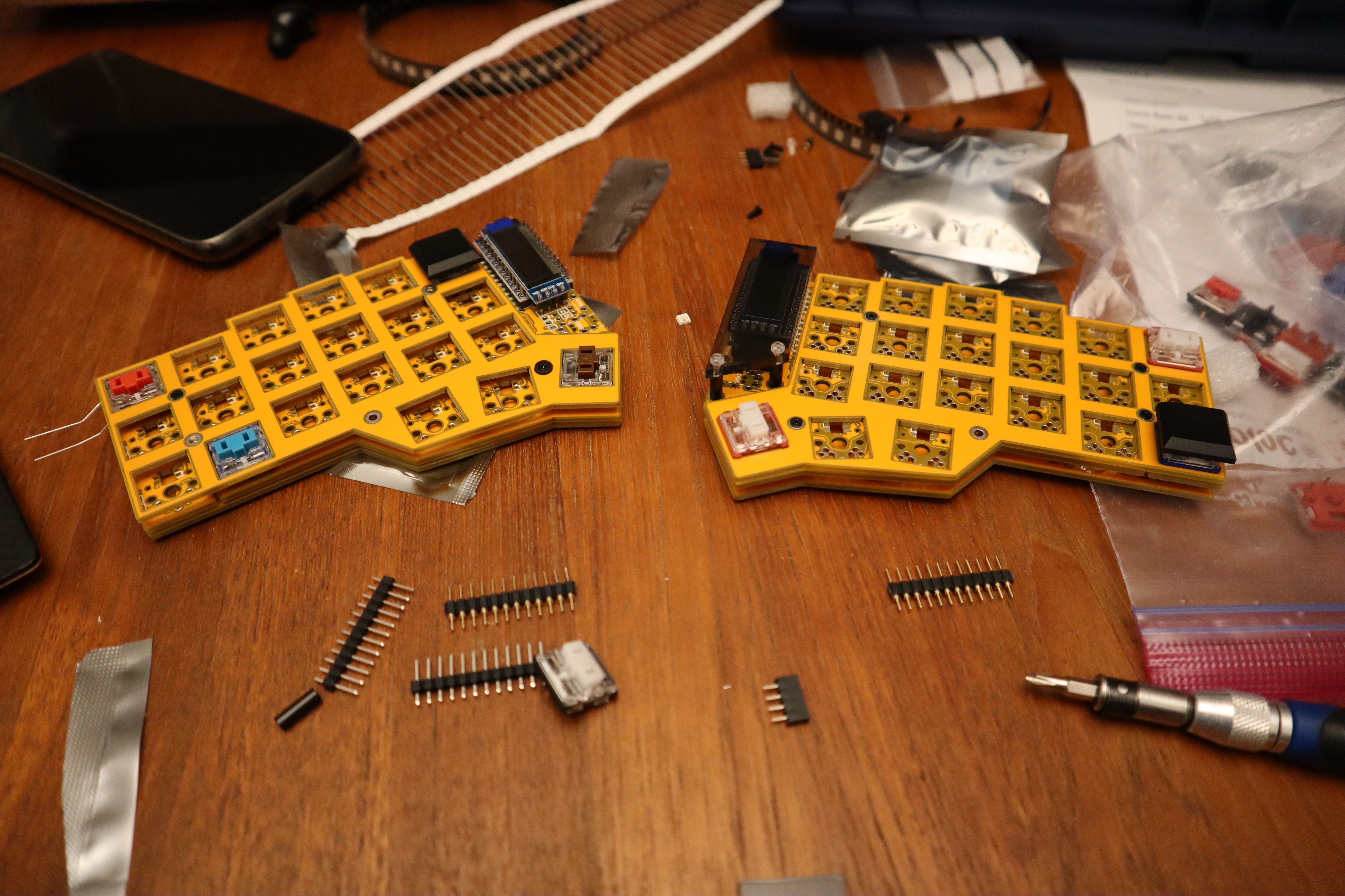 Test fitted parts