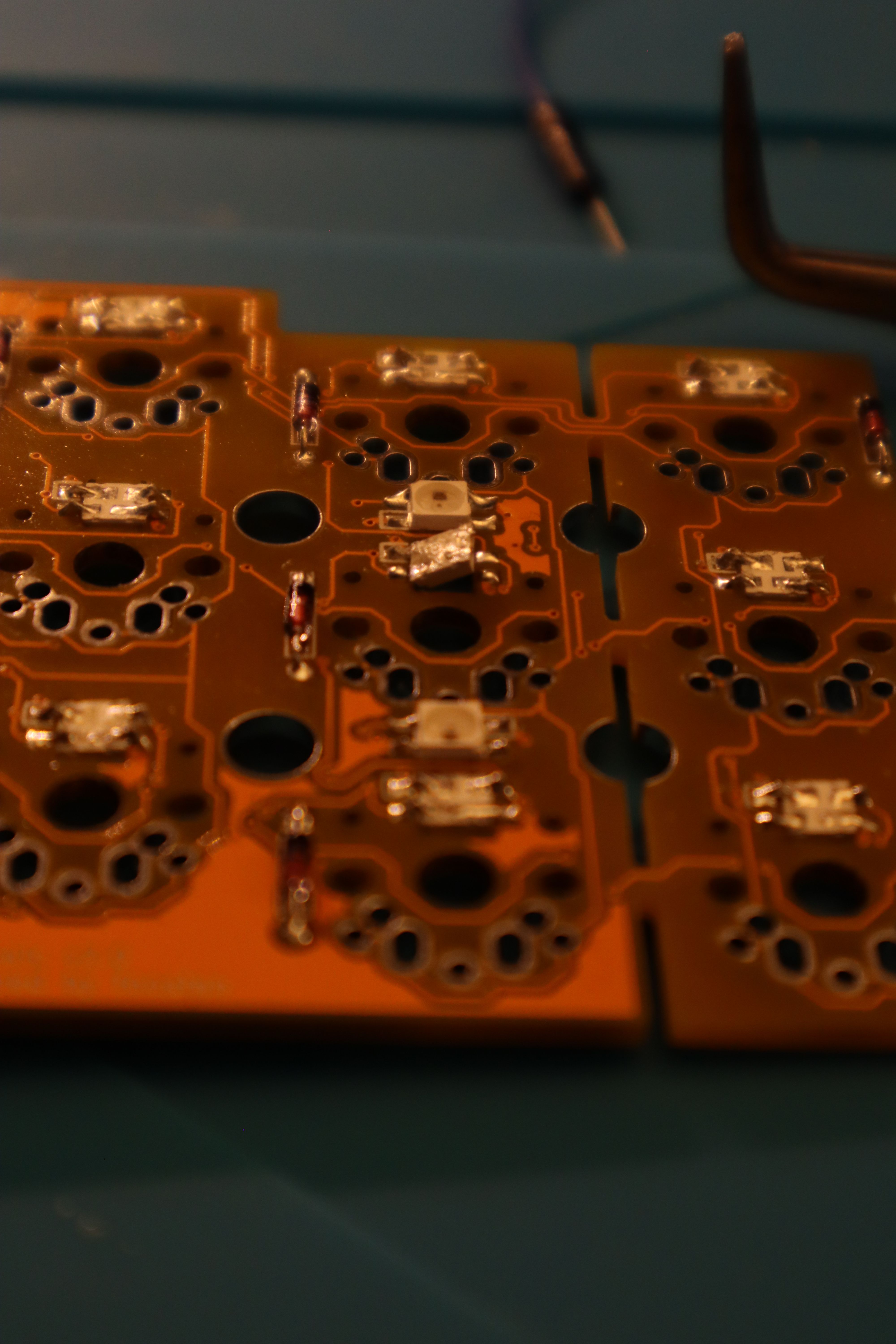 Halfway removed LED