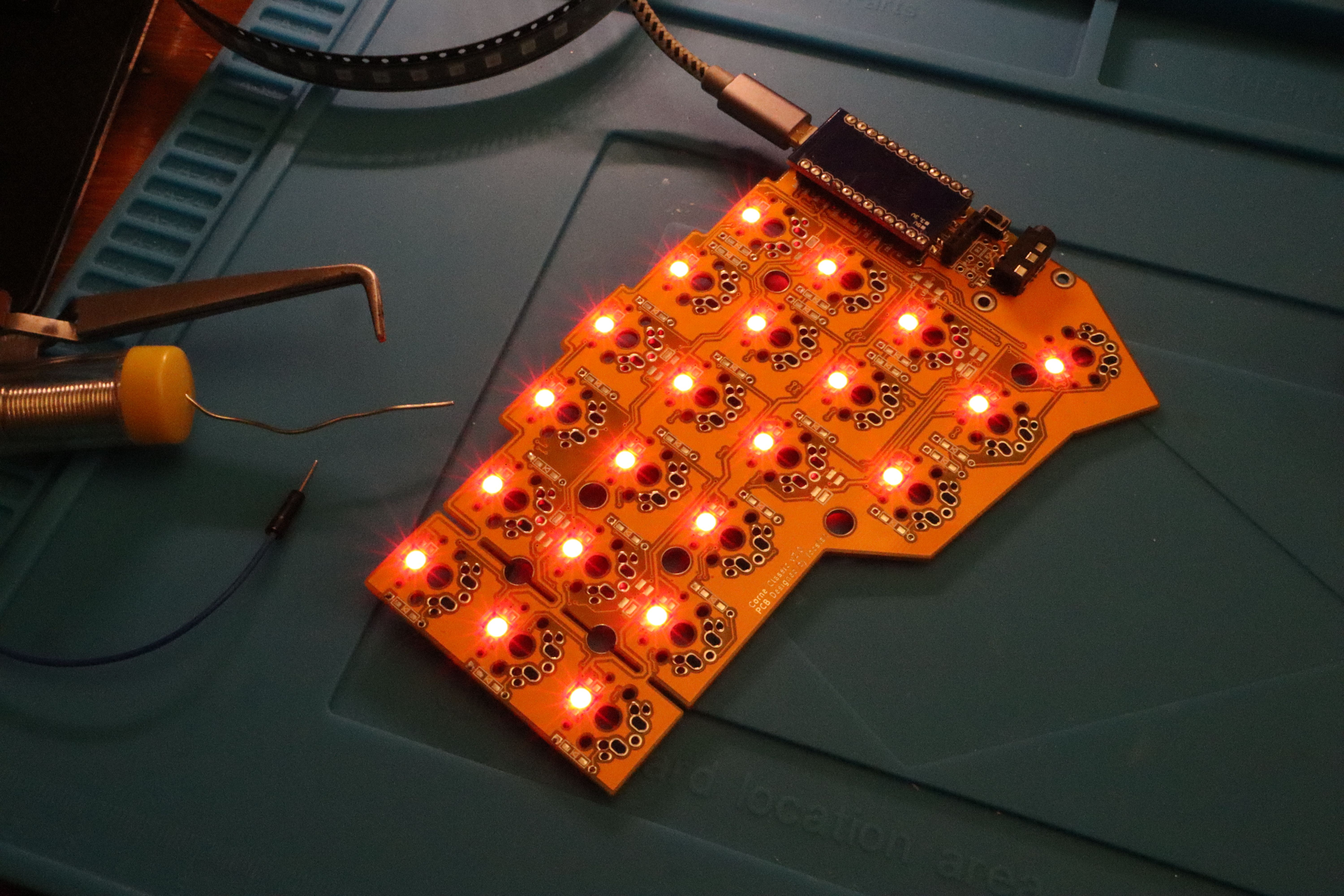 Repaired LEDs before switches