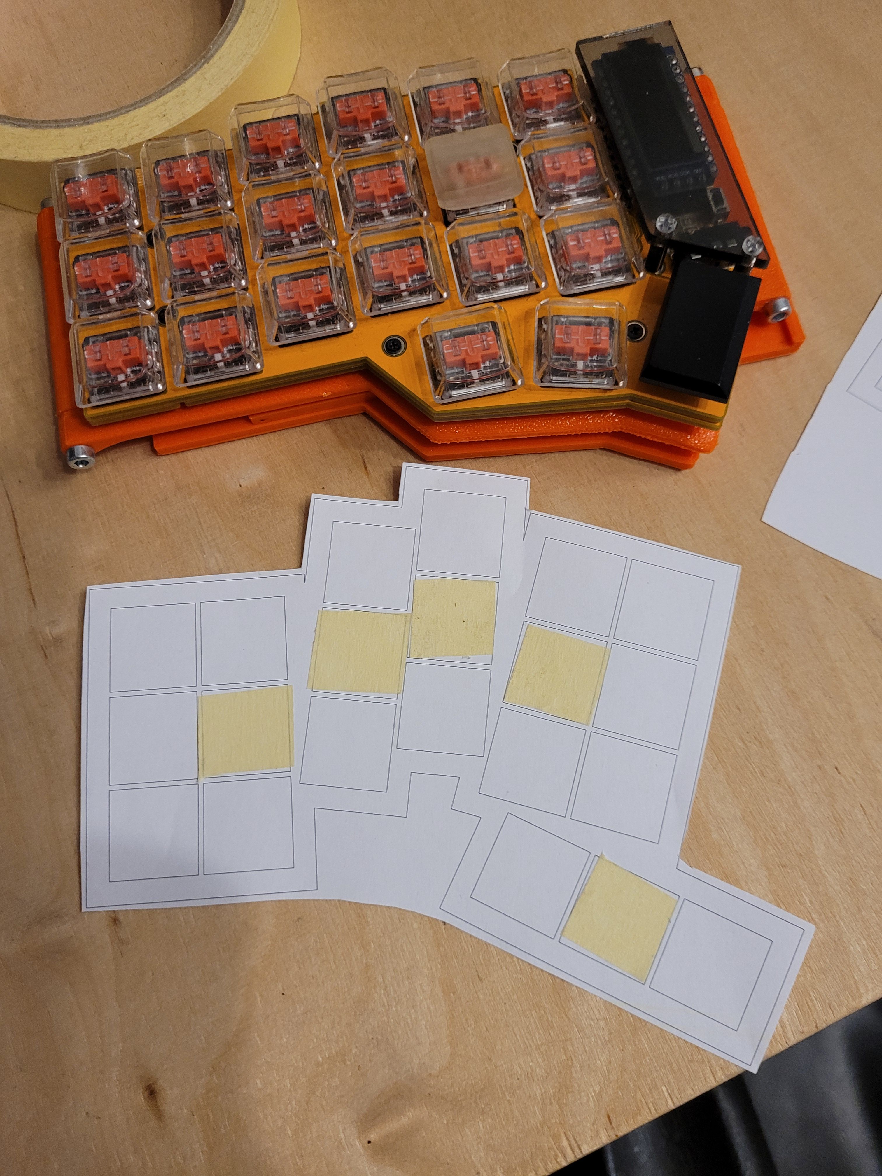 Testing key layout