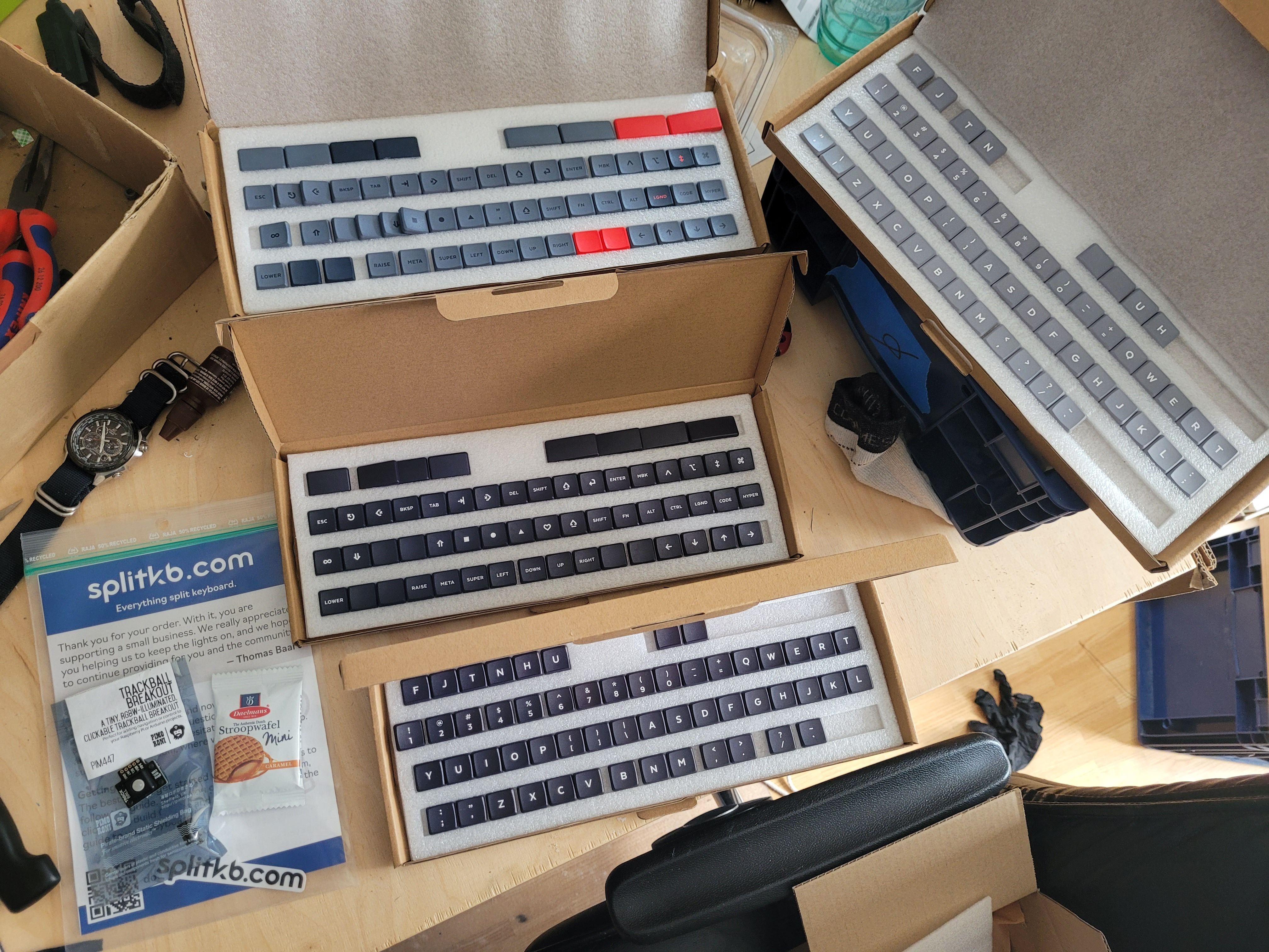 MKB Keycap sets and trackball