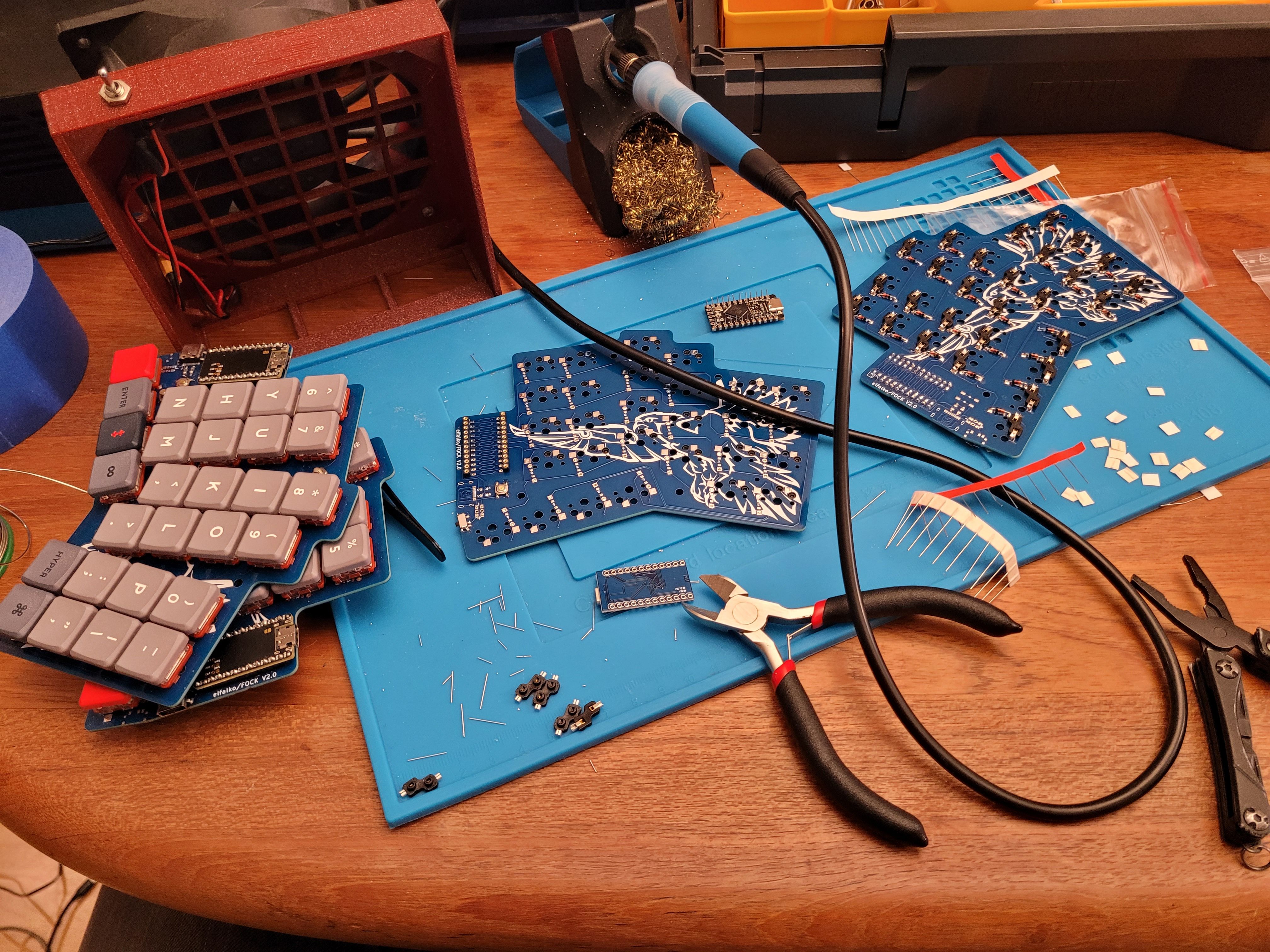 Soldering components