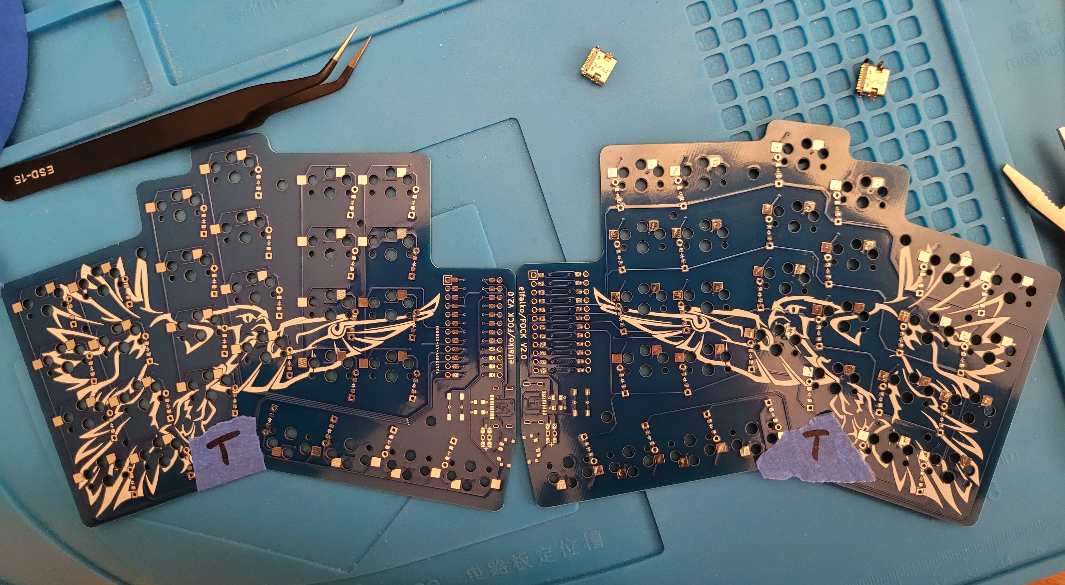 PCBs with marked top side